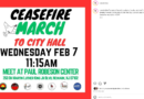 March on Newark City Hall to Call for Council Cease Fire Resolution, Wednesday, Feb 7, 11:15 Am Robeson Center