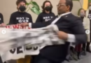 Schumer Aide Attacks Jewish Protesters – Ripping Their Anti-Genocide Banner
