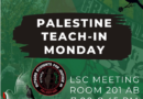 Palestine Teach In Monday, Feb 19, 7pm, Rutgers New Brunswick, LSC Meeting Room 201 AB