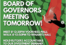 RU Divest BoG Meeting, Vorhees Hall Monday, Feb 19,12:30 pm, College AV, New B