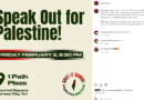 Speak Out for Palestine, Jersey City, Fri. Feb 2 6:30 pm