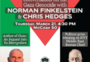 Hedges and Finklestein at One Event! March 21, 4:30pm, Princeton U
