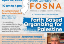 Faith Based Pro-Palestine Organizing Discussion Jersey City, Sat. April 13 10 am – 4pm