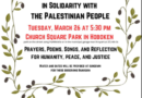 Hudson County Interfaith Gathering in Solidarity w/ the Palestinian People, Tue March 26, 5:30 pm Hoboken