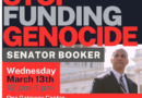 Back to Booker’s Office for Pax Christi’s Weekly Protest, Wed. Mar 13, Noon, One Gateway #StopArmingIsrael