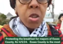 Lisa Davis Reporting from Protest Outside Essex Mayors No Biz As Usual During Genocide Event In West Orange, Apr 5