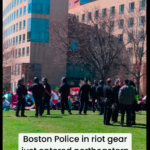 Boston Riot Cops Invading Northeastern University – Boston MA – Update – Cops Retreat!