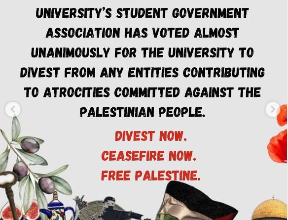 Montclair State University SGA Votes to Support Divestment!