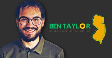 Ben Taylor, Green Party Candidate for NJ’s 9th Congressional District Condemns HR 6090