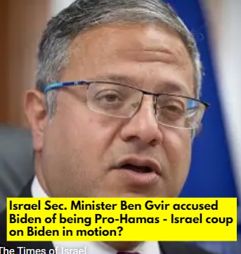 Did Israel Just Put a Hit on Biden?  Is Israel Launching a Coup on Biden?