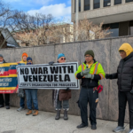 Peoples Organization for Progress: Stop Trump’s Illegal US Attacks on Venezuela Press Event Outside Newark Fed Building Dec 30
