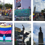 Colombians rally behind their president Gustavo Petro and for their national sovereignty. They also chant: ¡Yankis, fuera del país! Solidarity Between NJ and Colombia, Both Directions!
