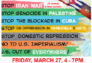 Rutgers NO WAR / NO ICE Protest on Eve of NO KINGS Fri. 3/27 4 – 7pm Hamilton / College Av – Right of Way Free Speech Protest