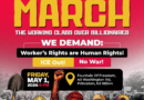 Resistencia en Accion NJ May Day Demands Workers Rights, ICE Out, Stop US War in Middle East & All Wars, Support for Palestine, Princeton NJ 6pm