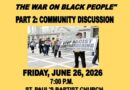 PROPOSAL: NJ BDS Black Vote Disenfranchisement States: Alabama, Florida, Louisiana, Missouri, North Carolina, Ohio, South Carolina, Tennessee and Texas; POP forum on Topic June 26